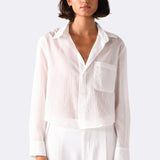 The BELLE, Cotton Silk Sheer Stripe