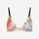 The Triangle Bralette, 100% Silk Made with Liberty Fabric