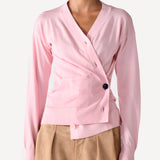 The Wrap CARDIGAN, Pink Salt 12g 100% Cotton