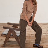 The Wrap CARDIGAN, Camel Cashmere Blend
