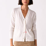The Wrap CARDIGAN, Cream Cashmere Blend