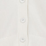 The (waist-length) Wrap CARDIGAN, White 5g 100% Cotton