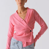 The Wrap CARDIGAN, Bubble Pink Cashmere Blend