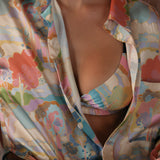 The Triangle Bralette, 100% Silk Made with Liberty Fabric