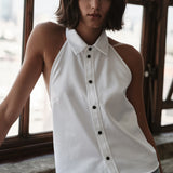 The VEST TOP, Royal Twill Egyptian Cotton