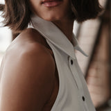 The VEST TOP, Royal Twill Egyptian Cotton