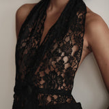 The HALTER, Black Lace