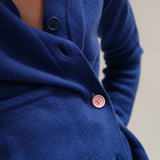The Wrap CARDIGAN, Yves Blue 100% Cashmere