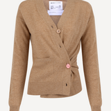 The Wrap CARDIGAN, Camel Cashmere Blend