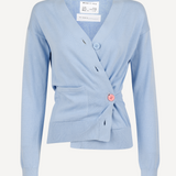 The Wrap CARDIGAN, Cloud 12g 100% Cotton