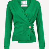 The Wrap CARDIGAN, Grass 12g 100% Cotton