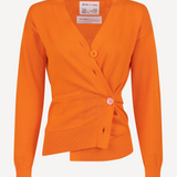 The Wrap CARDIGAN, Orange 12g 100% Cotton
