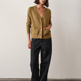 The Wrap CARDIGAN, Olive 12g 100% Cotton