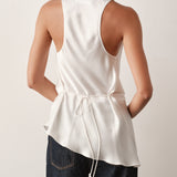 The COWL NECK Shirt, 100% Silk