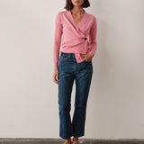 The Wrap CARDIGAN, Bubble Pink Cashmere Blend