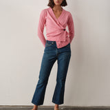 The Wrap CARDIGAN, Bubble Pink Cashmere Blend
