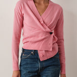 The Wrap CARDIGAN, Bubble Pink Cashmere Blend