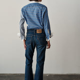 The MEN'S WRAP Shirt, Mixed Stripe Scrappy