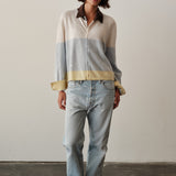 The RUGBY CARDIGAN Sweater, Retro Stripe