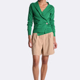 The Wrap CARDIGAN, Grass 12g 100% Cotton*