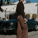 The Wrap CARDIGAN, Dark Chocolate Cashmere Blend