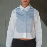 The BIB Shirt, Egyptian Cotton Contrast