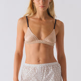 The TRIANGLE BRALETTE, 100% Sueded Silk
