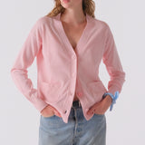 The Wrap CARDIGAN, Pink Salt 12g 100% Cotton