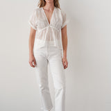 The DOLMAN, White Sheer Jacquard