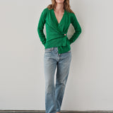 The Wrap CARDIGAN, Grass 12g 100% Cotton