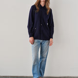 The MEN'S SHIRT SWEATER, Cashmere Blend Navy