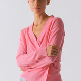 The Wrap CARDIGAN, Bubble Pink Cashmere Blend