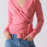 The Wrap CARDIGAN, Cashmere Blend Bubble Pink