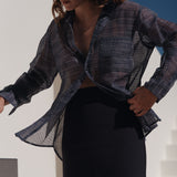 The MEN'S Shirt, Sheer Box Check