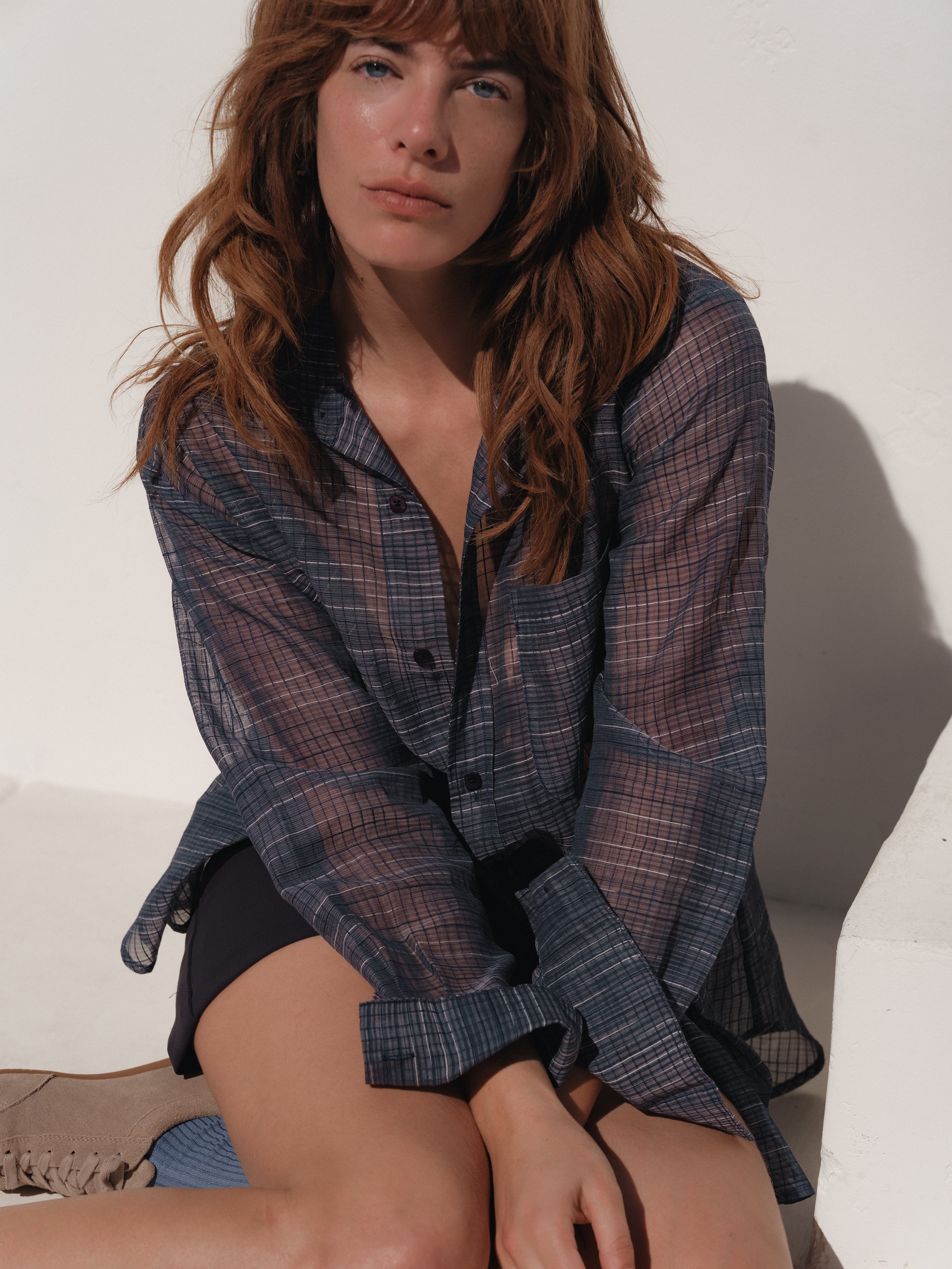The MEN'S Shirt, Sheer Box Check