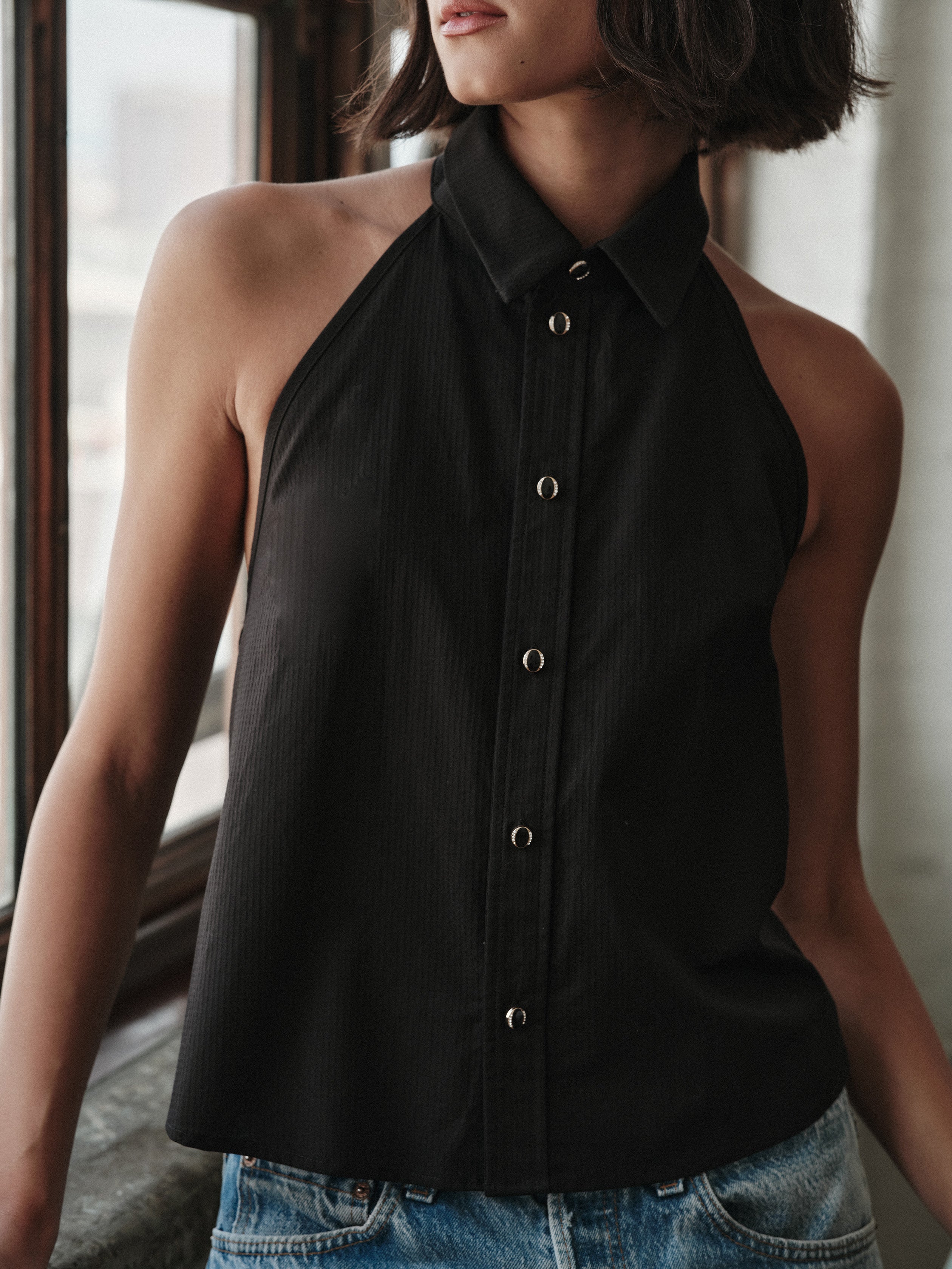 The VEST TOP, Royal Twill Egyptian Cotton