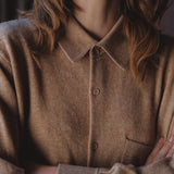 The MEN'S SHIRT SWEATER, Cashmere Blend Camel