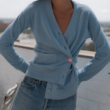The Wrap CARDIGAN, Cloud 12g 100% Cotton