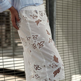The SUMMER PENCIL Skirt, Venetian Embroidery