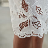 The SUMMER PENCIL Skirt, Venetian Embroidery