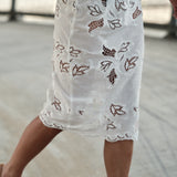 The SUMMER PENCIL Skirt, Venetian Embroidery