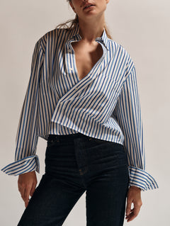 The SHORTY Shirt, Poole Stripe 100% Egyptian Cotton