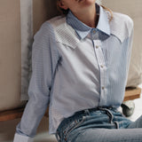 The RAW EDGE WESTERN Shirt, Stripe Scrappy