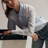 The RAW EDGE WESTERN Shirt, Stripe Scrappy