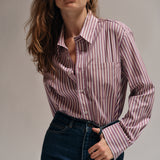 The SHORTY Shirt, Clovelly Stripe 100% Egyptian Cotton