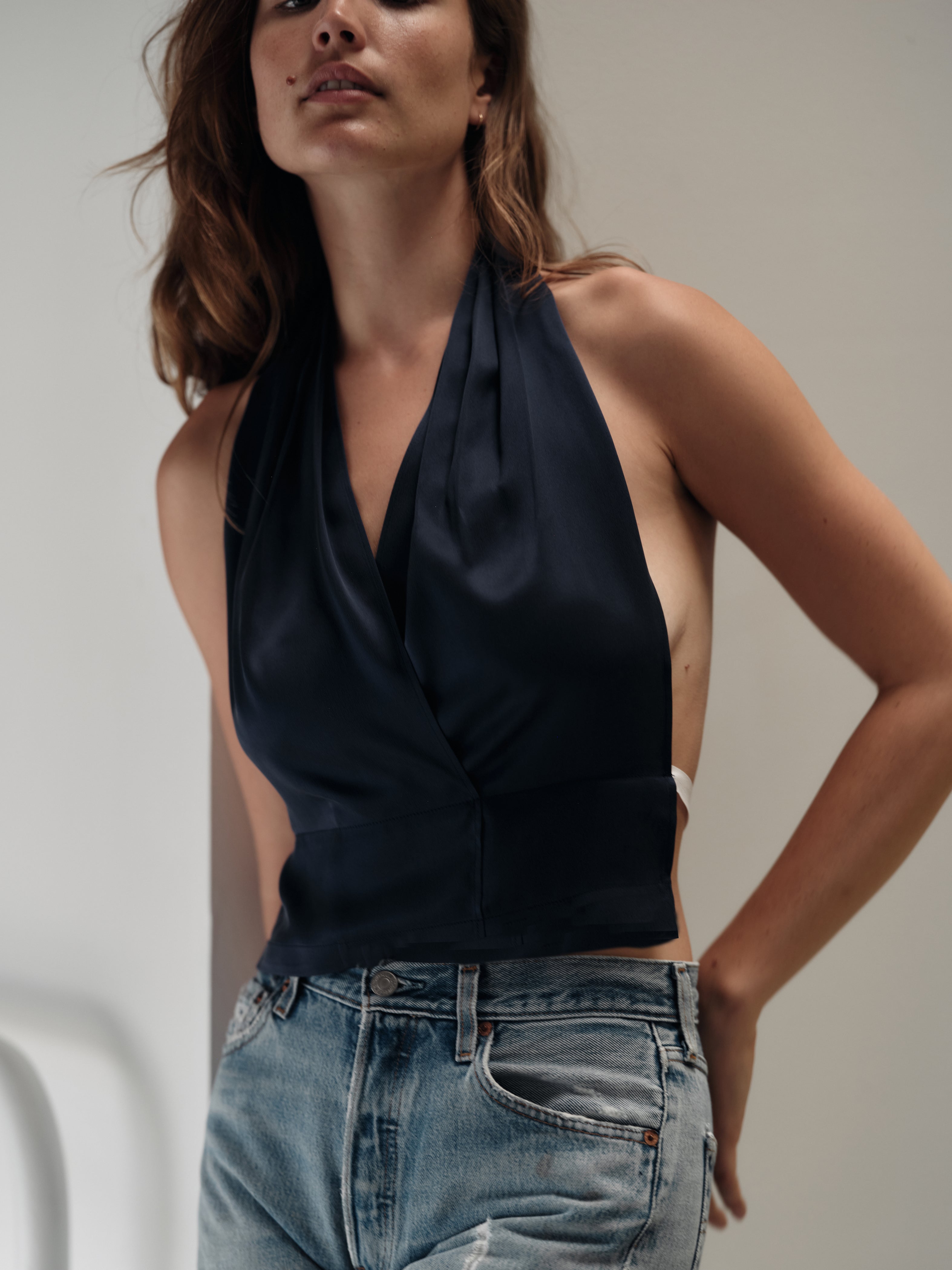 The HALTER, 100% Sueded Silk