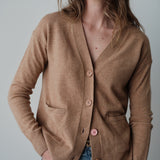 The Wrap CARDIGAN, Camel Cashmere Blend