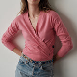 The Wrap CARDIGAN, Bubble Pink Cashmere Blend