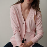The Wrap CARDIGAN, Pink Salt 12g 100% Cotton