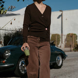 The Wrap CARDIGAN, Chocolate